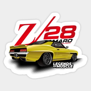 Muscle car classic camaro Sticker